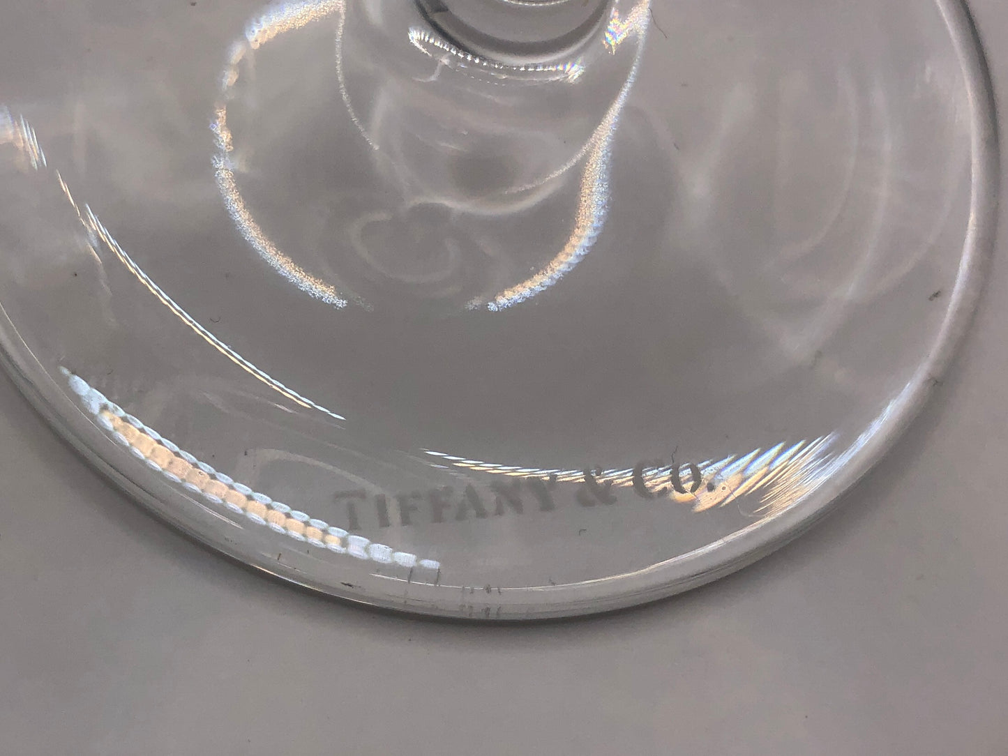 ティファニー　Tiffany　シャンパンペアグラス　箱付き　クリスタル