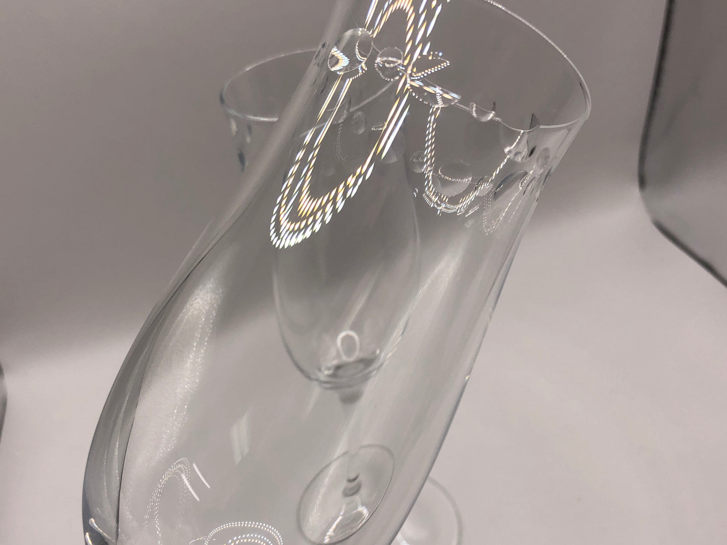 ティファニー　Tiffany　シャンパンペアグラス　箱付き　クリスタル