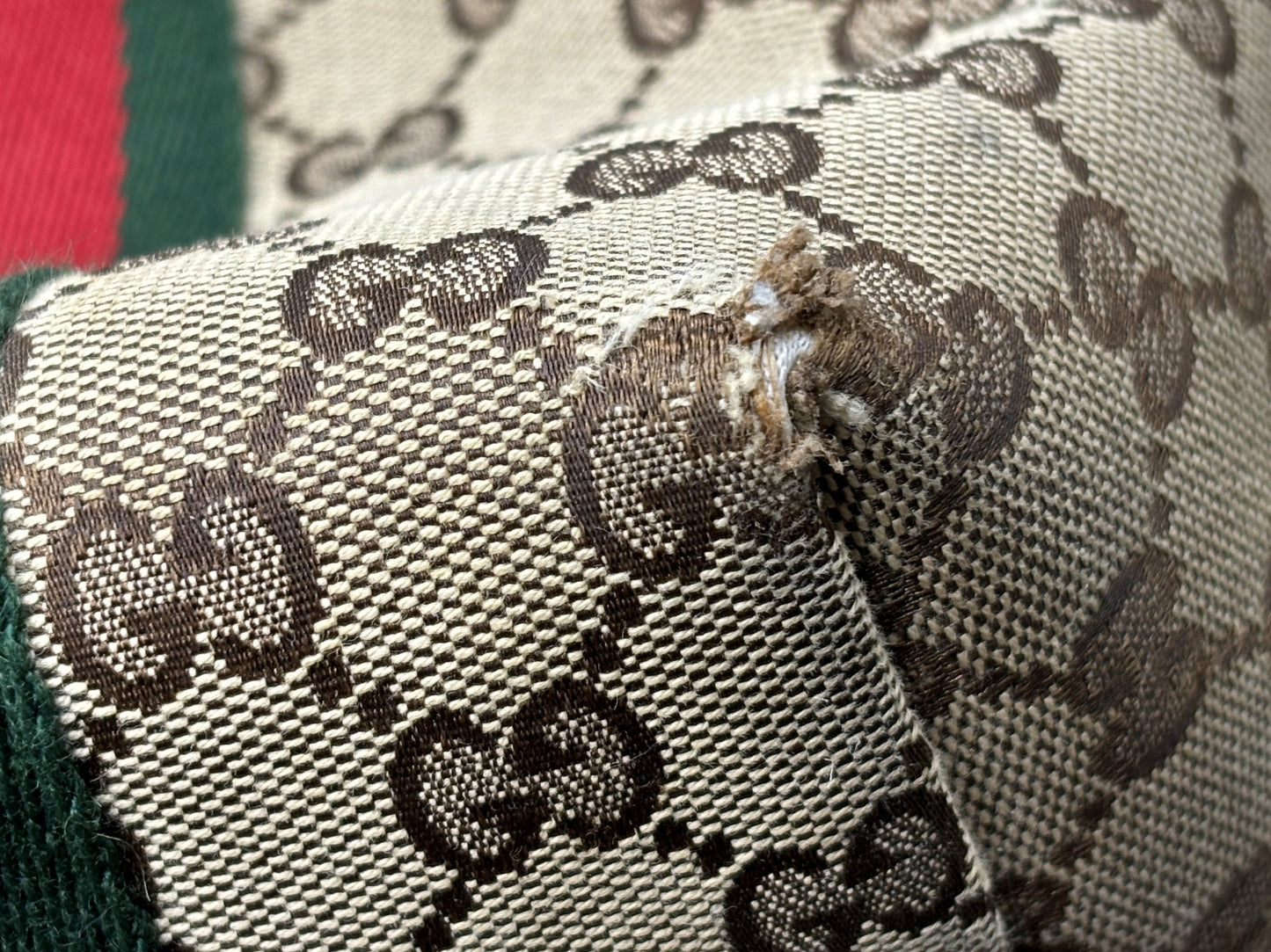 グッチ　GUCCI　137396　ＧＧキャンバス　トートバッグ　シェリーライン　ゴールド金具　レディース　ブラウン×ベージュ