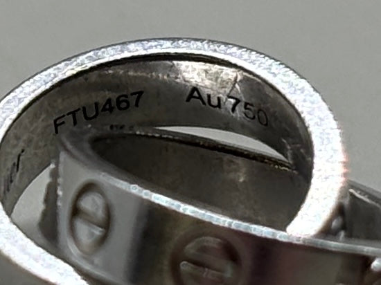 カルティエ　Cartier　ベビーラブネックレス　K18WG　ホワイトゴールド　約7.2g　箱付き